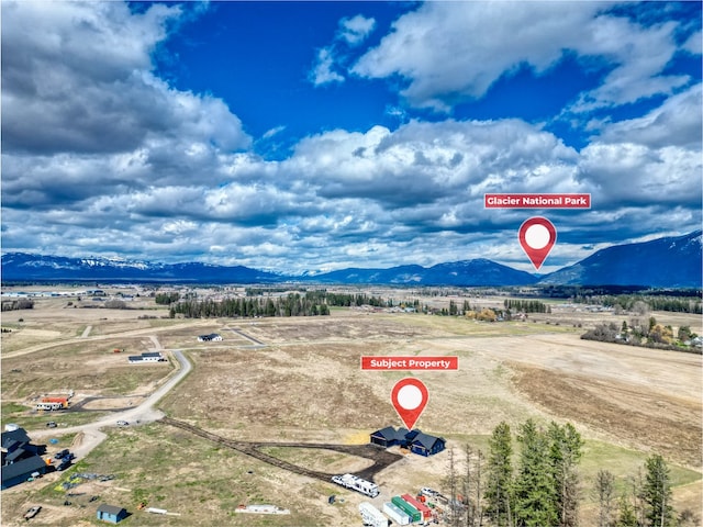 192 Glacier Flats Rd, Kalispell, MT 59901 - bird's eye view of mountains