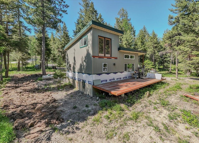 1365 Bierney Creek Rd, Lakeside, MT 59922 - back of house with a deck