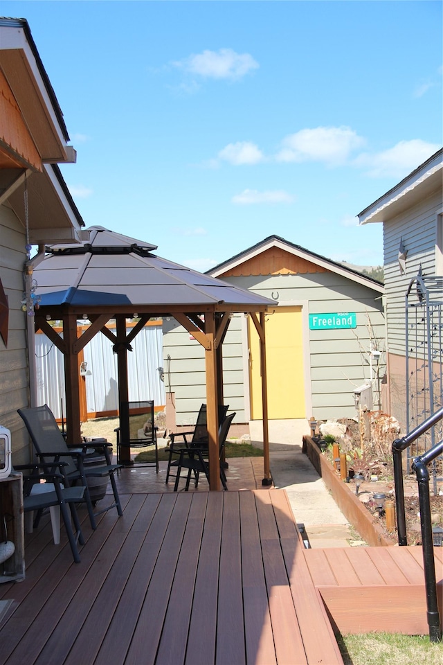 415 Galena Rd, Philipsburg, MT 59858 - deck featuring a gazebo