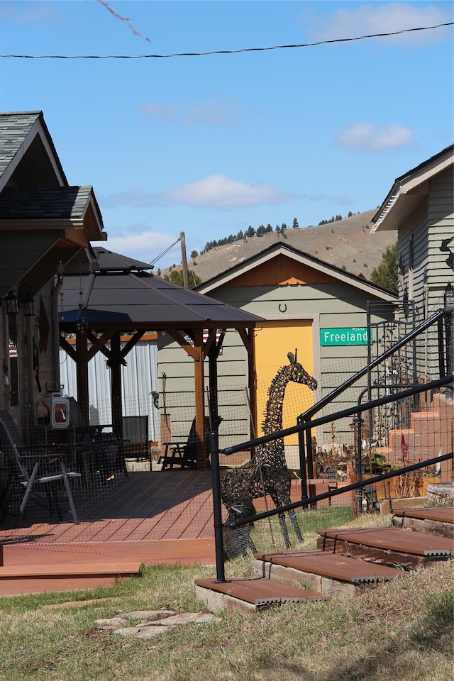 415 Galena Rd, Philipsburg, MT 59858 - view of wooden deck