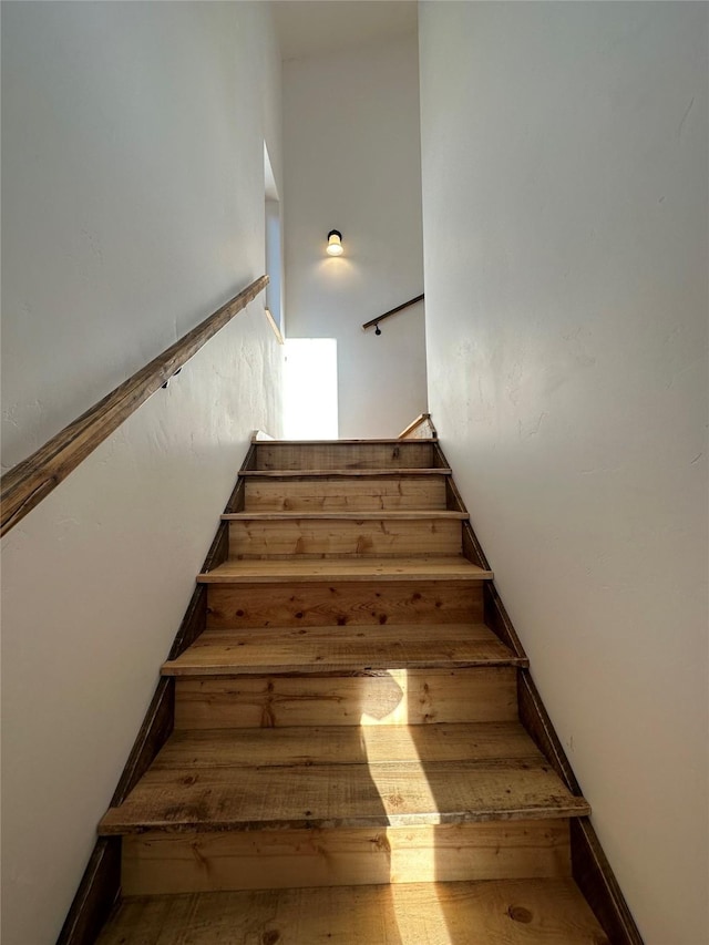 519 Grizzly Dr, Thompson Falls, MT 59873 - stairway featuring wood finished floors