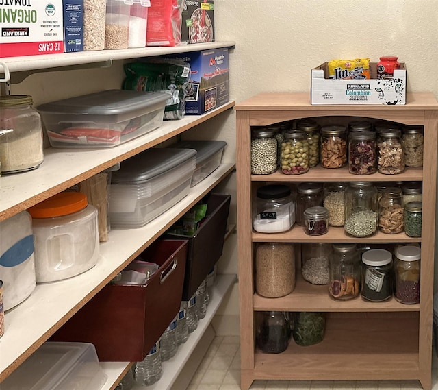 view of pantry