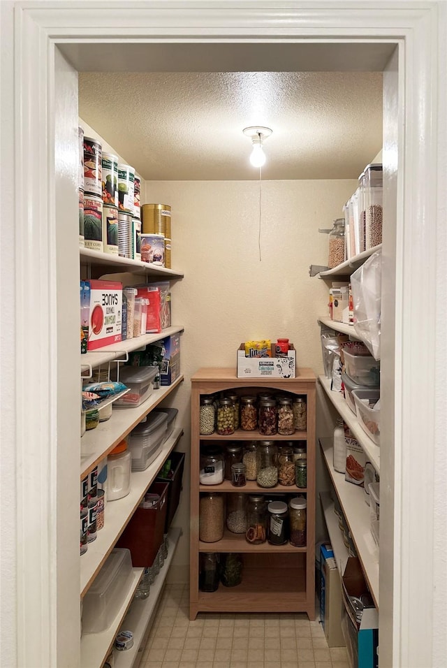 view of storage area