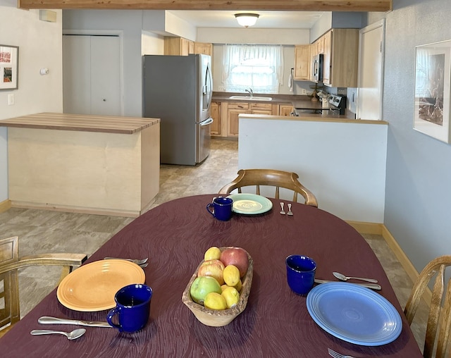 view of dining space