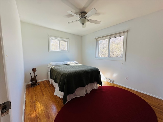 767 33rd Ave NE, Great Falls, MT 59404 - bedroom featuring wood finished floors and a ceiling fan