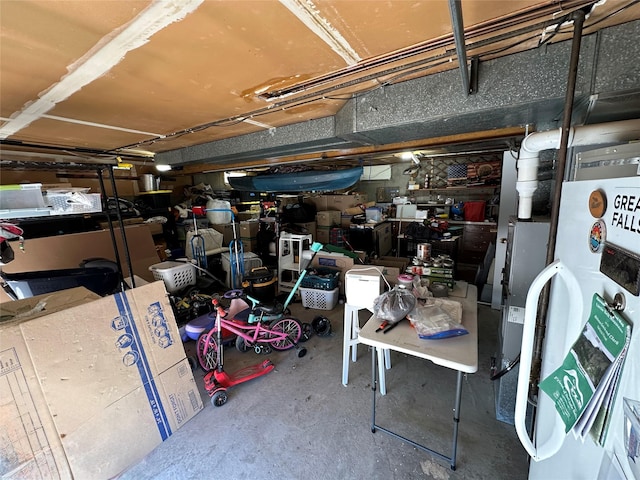 767 33rd Ave NE, Great Falls, MT 59404 - basement with freestanding refrigerator
