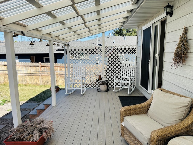 767 33rd Ave NE, Great Falls, MT 59404 - wooden deck with a pergola