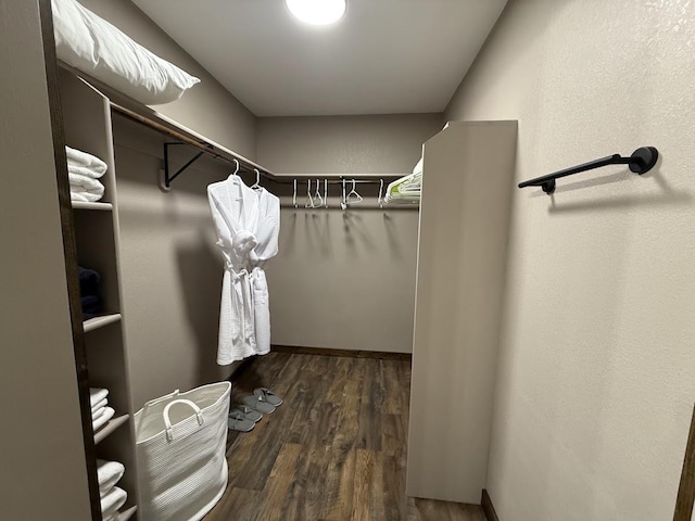 992 Trumble Creek Rd, Kalispell, MT 59901 - walk in closet featuring wood finished floors