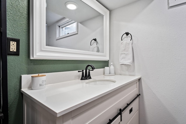2324 Cloverdale Dr, Missoula, MT 59803 - bathroom featuring a textured wall and vanity