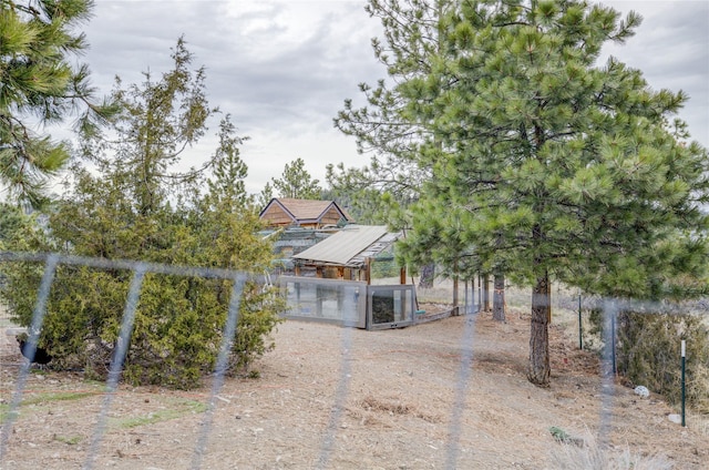view of yard featuring driveway