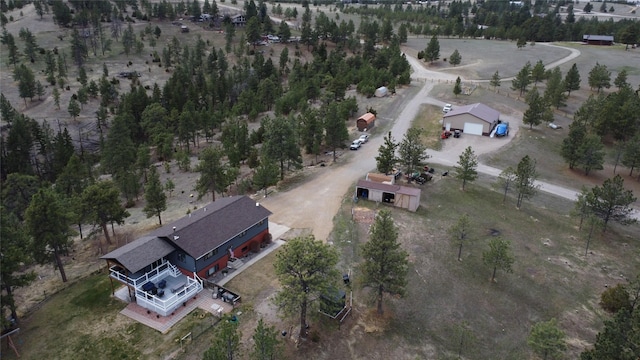 bird's eye view featuring a rural view
