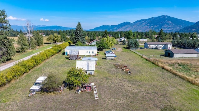628 Kelley Rd, Columbia Falls, MT 59912 - drone / aerial view of a mountain backdrop