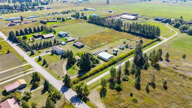 628 Kelley Rd, Columbia Falls, MT 59912 - aerial overview of property's location featuring rural landscape and agricultural land