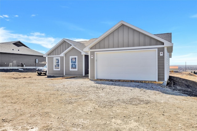 view of front of house with a garage and board and batten siding