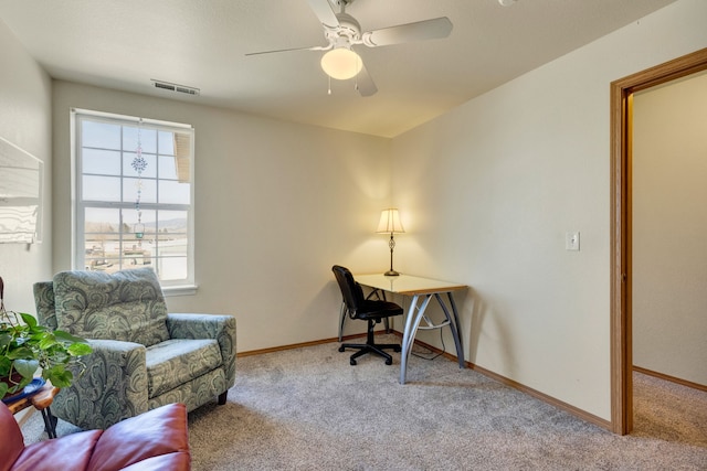 1923 Montana St Unit B, Missoula, MT 59801 - carpeted office space with visible vents, baseboards, and a healthy amount of sunlight