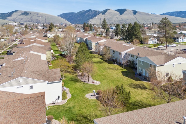 1923 Montana St Unit B, Missoula, MT 59801 - birds eye view of property featuring a residential view and a mountain view