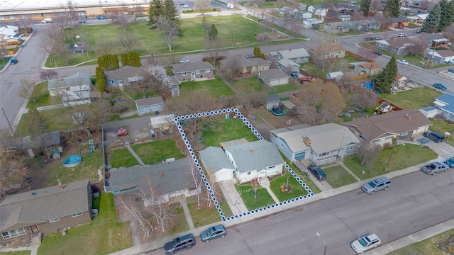 1634 W Central Ave, Missoula, MT 59801 - aerial overview of property's location featuring nearby suburban area