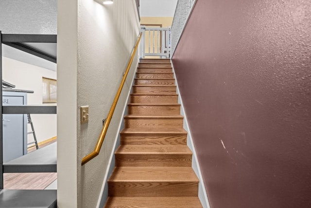 538 Bighorn Dr, Thompson Falls, MT 59873 - staircase with a textured wall