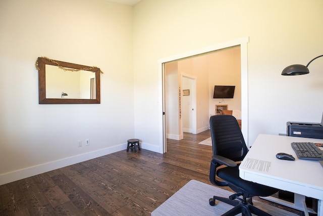 716 Shadow Dancer Way, Stevensville, MT 59870 - office featuring wood finished floors and baseboards