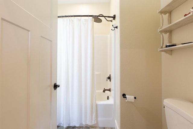 716 Shadow Dancer Way, Stevensville, MT 59870 - bathroom featuring shower / bath combo and toilet