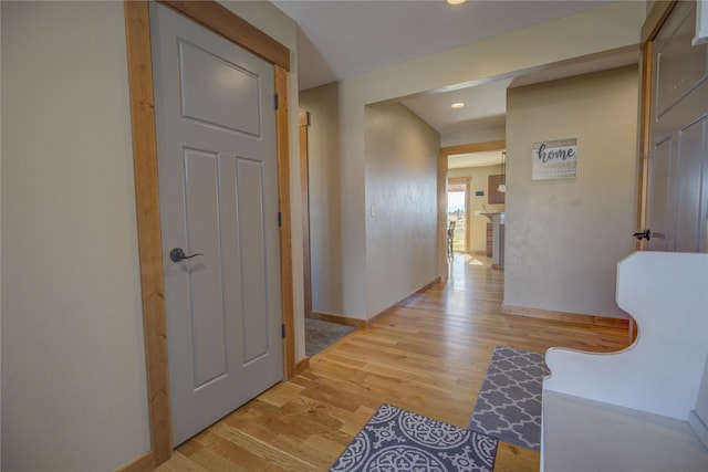 3774 Juliet Dr, Helena, MT 59602 - corridor with recessed lighting, light wood-style flooring, and baseboards