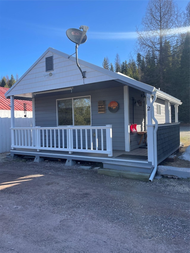 3806 Mt Highway 83 Unit 2, Seeley Lake, MT 59868 - view of front facade with covered porch