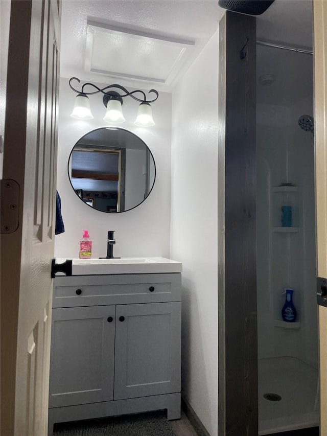 3806 Mt Highway 83 Unit 2, Seeley Lake, MT 59868 - bathroom with a stall shower and vanity