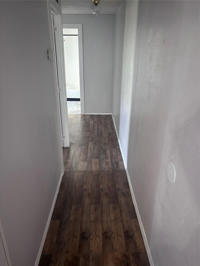 4753 Richlie St, Missoula, MT 59808 - hallway featuring dark wood-type flooring and baseboards