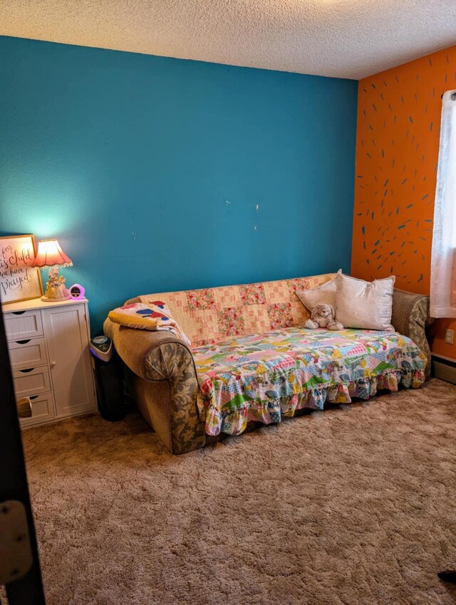 2599 Pike Dr, East Helena, MT 59635 - bedroom with carpet flooring and a textured ceiling