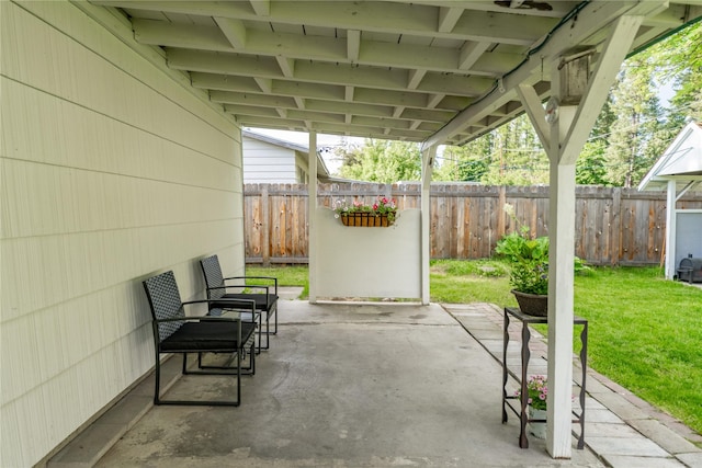 139 Highwood Dr, Libby, MT 59923 - fenced backyard featuring a patio