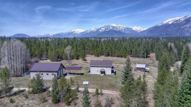 2 Trails End Dr, Heron, MT 59844 - view of mountain background featuring a heavily wooded area