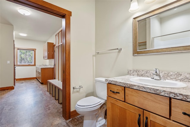 136 N Fork Trl, Columbia Falls, MT 59912 - full bath featuring vanity and tile patterned floors