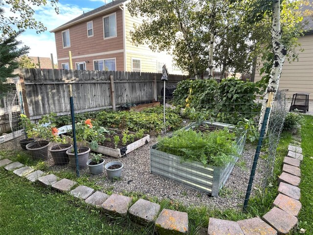 1101 E Gallatin Ave, Belgrade, MT 59714 - view of yard with a garden and fence