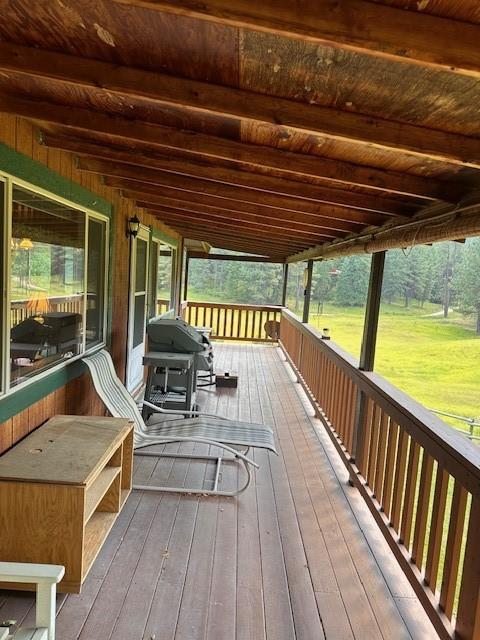 708 Johnson Ln, Superior, MT 59872 - deck with grilling area