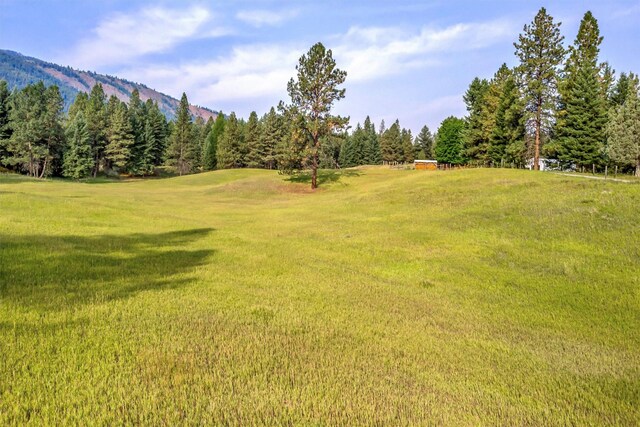 708 Johnson Ln, Superior, MT 59872 - view of yard featuring a mountain view
