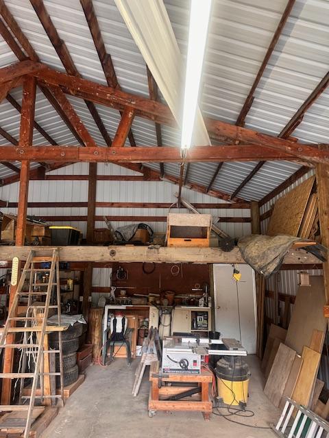 708 Johnson Ln, Superior, MT 59872 - garage with metal wall