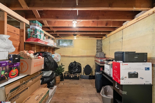 view of storage area