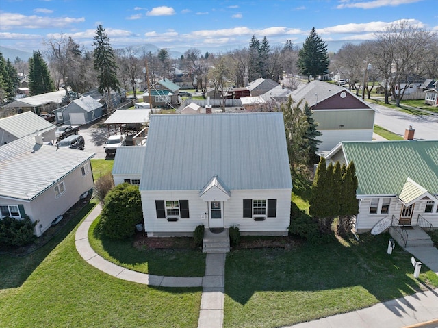 bird's eye view featuring a residential view