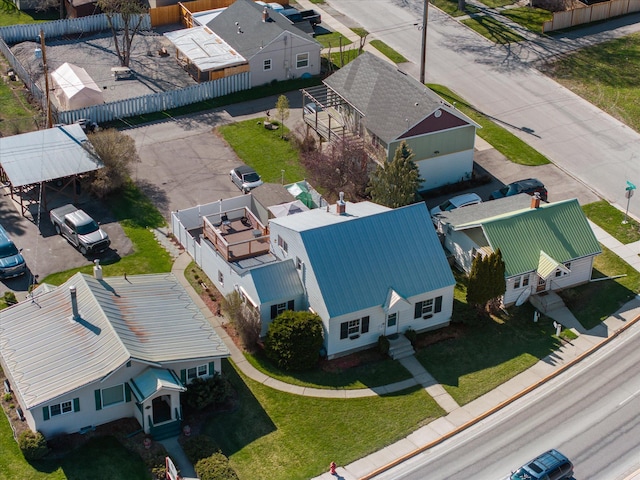 birds eye view of property featuring a residential view