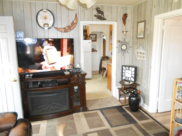 1426 2nd Ave NW, Great Falls, MT 59404 - living area with ornamental molding and wooden walls