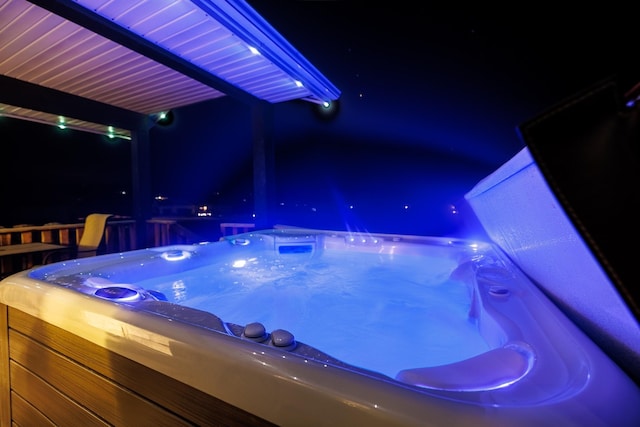 misc room with a jacuzzi