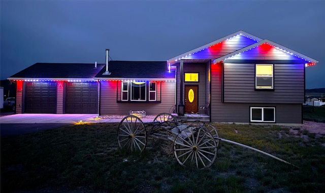 4645 Sea Ray Rd, Helena, MT 59602 - view of front of home with driveway and an attached garage