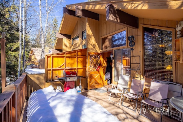 62 Limber Pne, Whitefish, MT 59937 - wooden deck with a grill