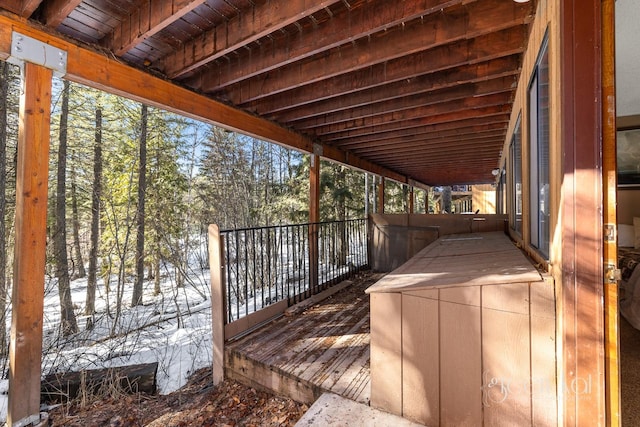 62 Limber Pne, Whitefish, MT 59937 - view of wooden terrace