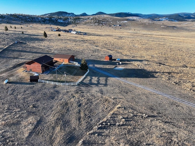 3600 Fairmont Rd, Anaconda, MT 59711 - birds eye view of property featuring a mountain view and a rural view