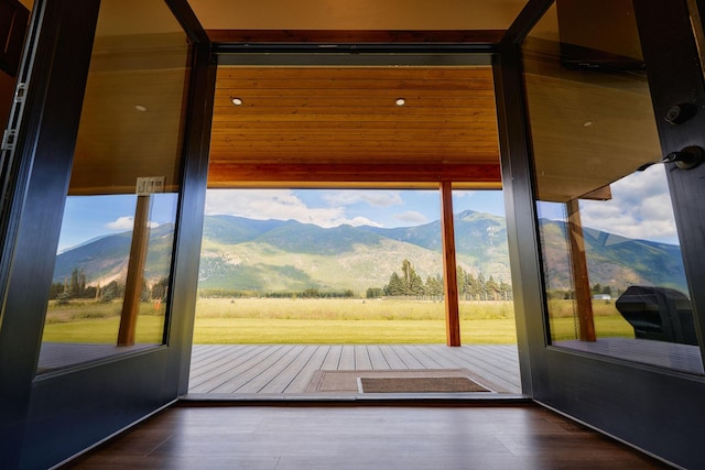 2360 Mt Highway 206, Columbia Falls, MT 59912 - unfurnished sunroom featuring a mountain view