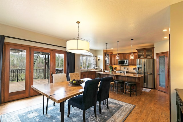 2200 Rafferty Ln, Missoula, MT 59804 - dining room featuring light wood-style flooring and recessed lighting