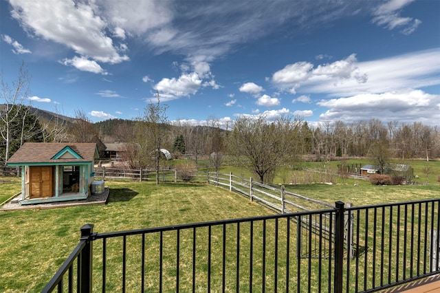 2200 Rafferty Ln, Missoula, MT 59804 - fenced backyard with an outbuilding and a rural view