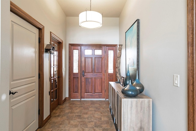 2200 Rafferty Ln, Missoula, MT 59804 - foyer with stone finish flooring and baseboards