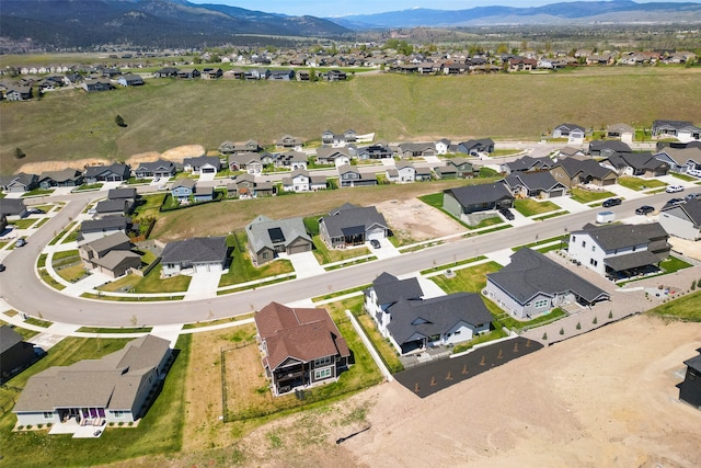 7038 Max Dr, Missoula, MT 59803 - aerial view of property's location with nearby suburban area and a mountain backdrop